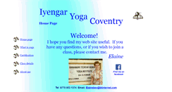 Desktop Screenshot of iyengaryogacoventry.co.uk